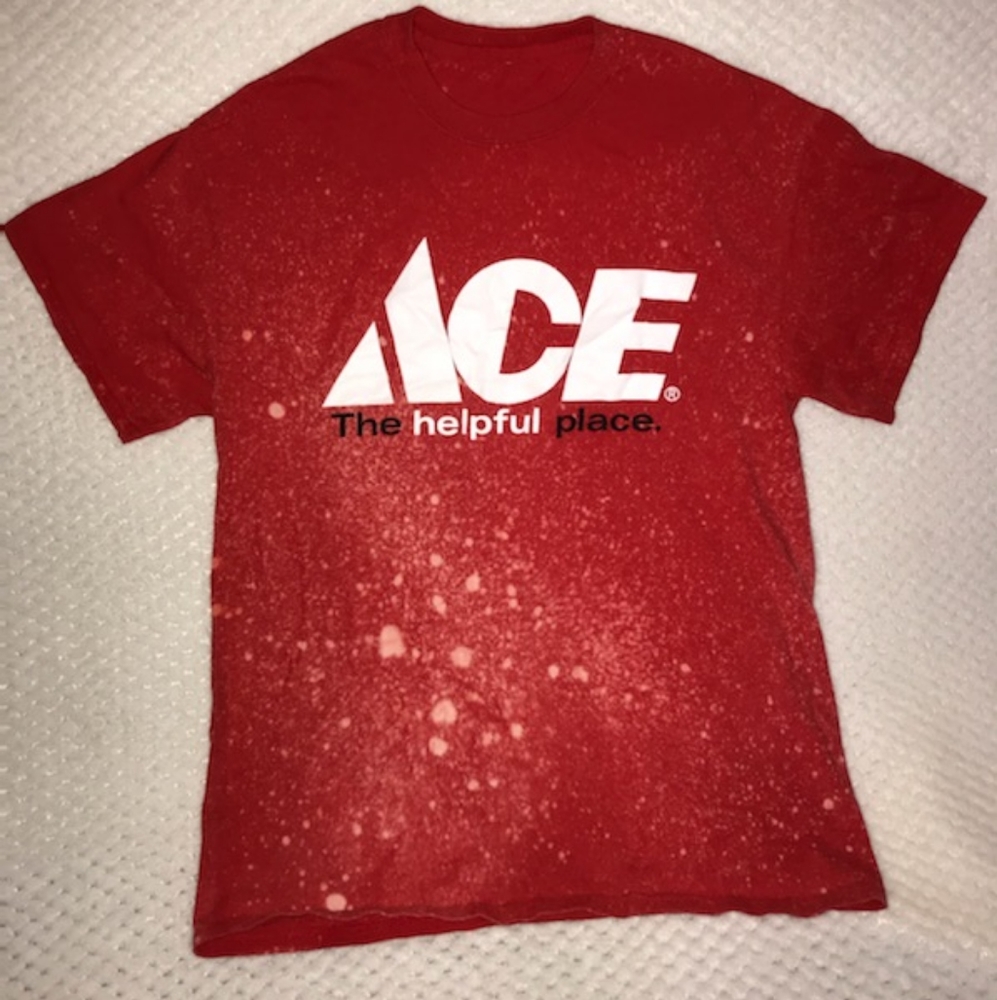 Bleach dyed T-shirt